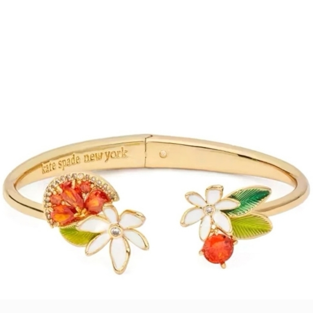 🧡▪️Kate Spade▪️ Sweet Citrus Hinge Cuff bracelet $129